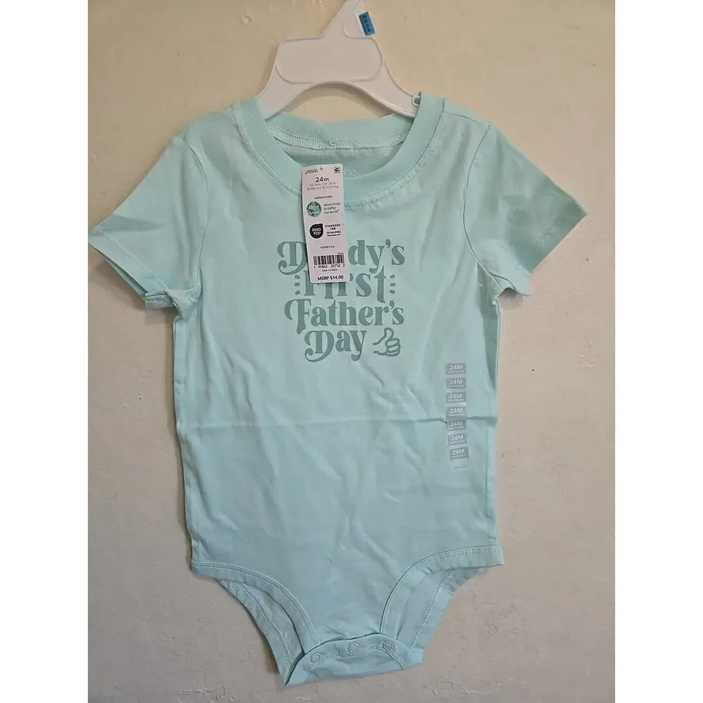 Baby First Father's Day Cotton Bodysuit From Carter's 24 Months